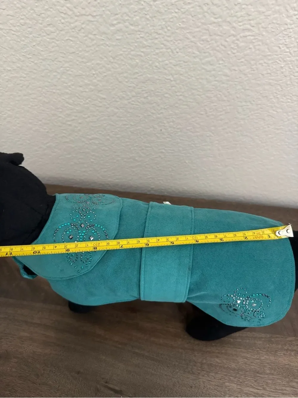 Diamond Dogs Swarovski Crystal Turquoise Blue Dog Coat Jacket